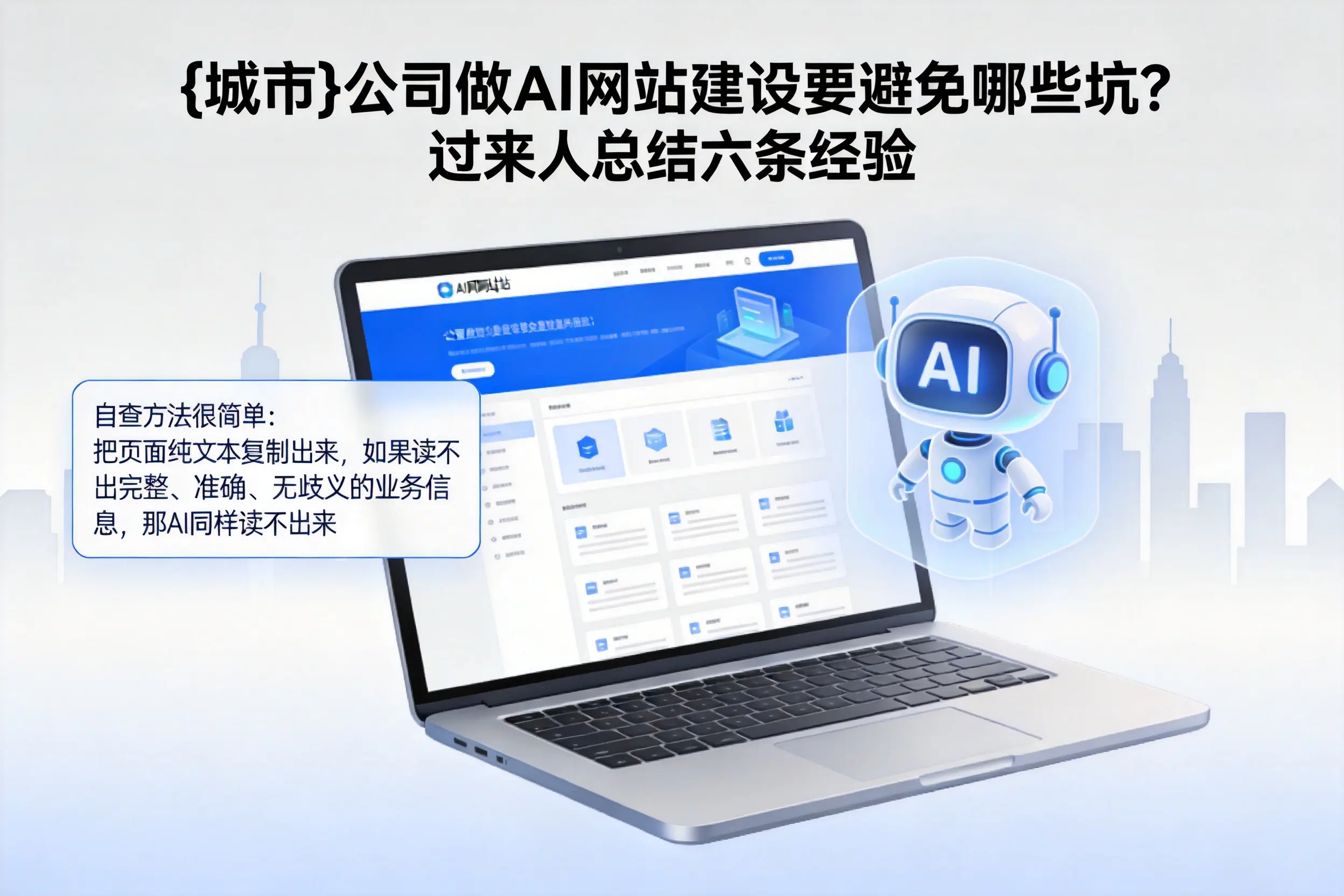 柳州公司做AI网站建设要避免哪些坑？过来人总结六条经验