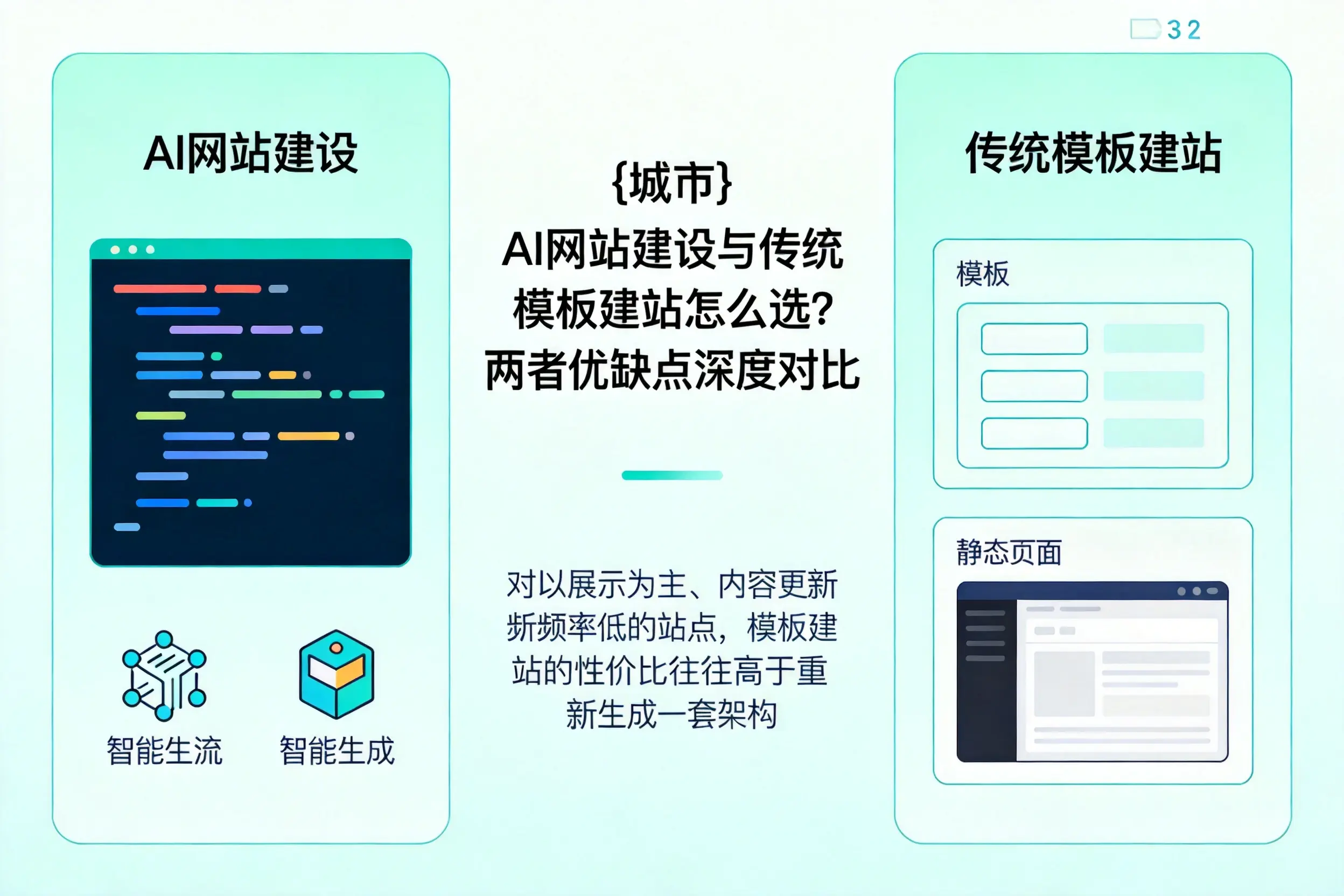 柳州AI网站建设与传统模板建站怎么选？两者优缺点深度对比