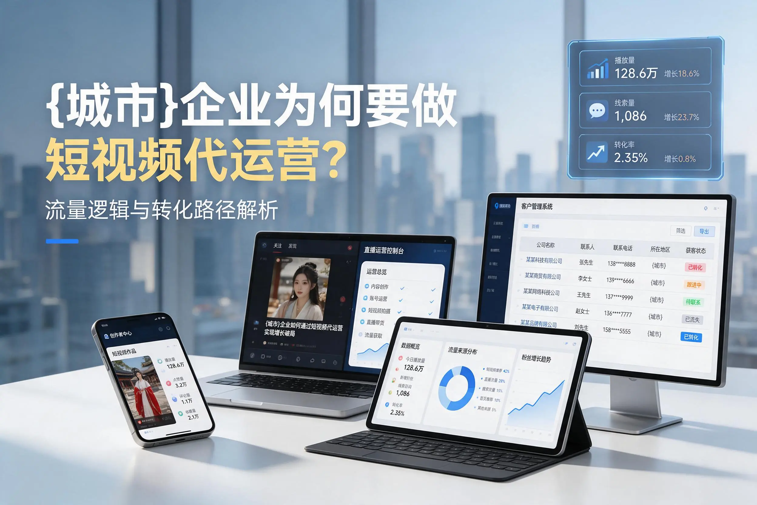 柳州企业为何要做短视频代运营？流量逻辑与转化路径解析