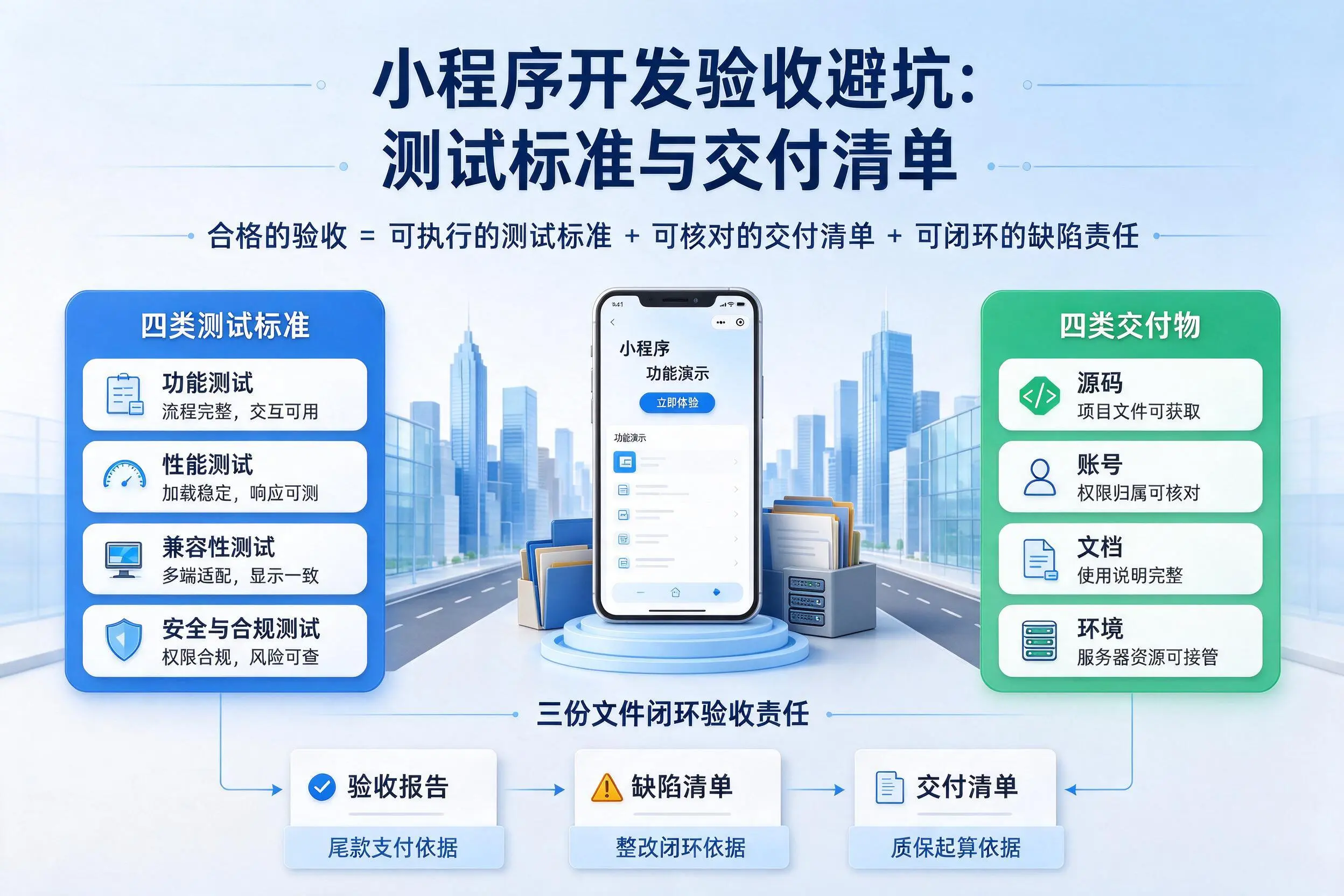 柳州小程序开发验收避坑:测试标准与交付清单