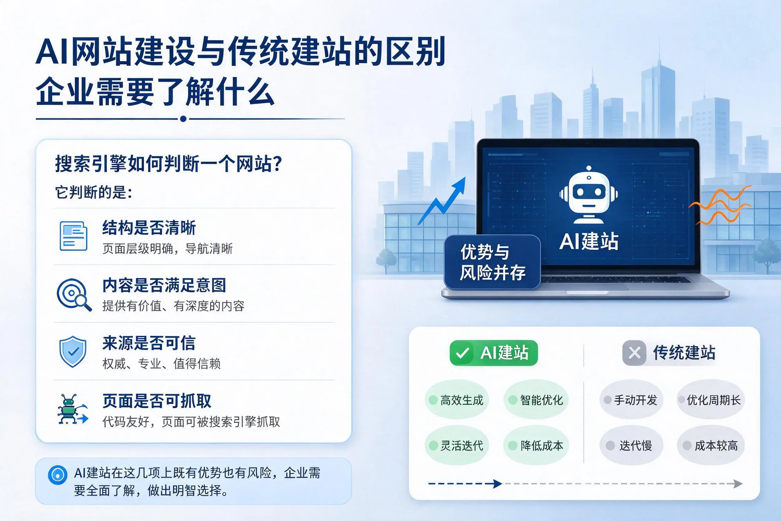 AI网站建设与传统建站的区别,柳州企业需要了解什么