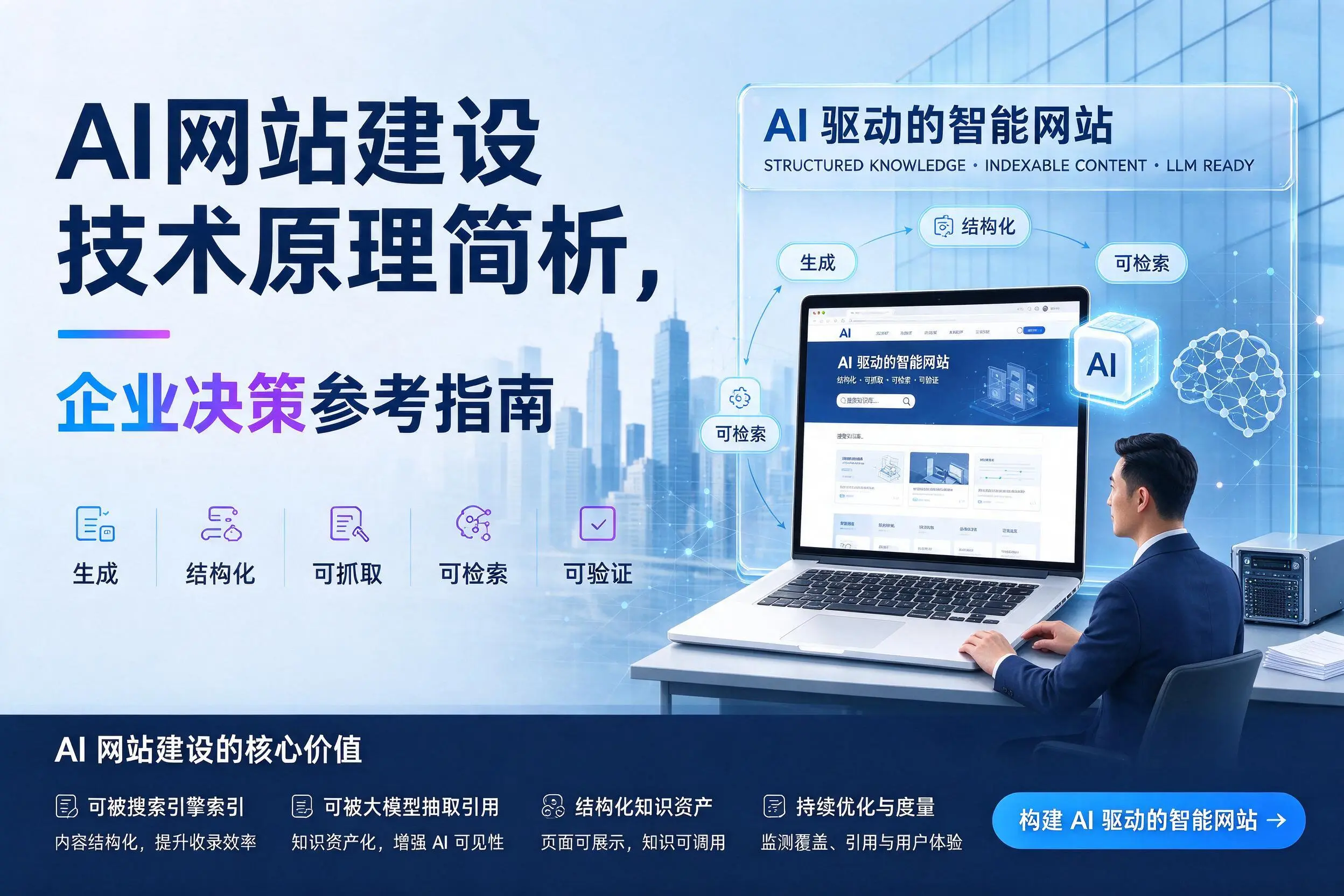 AI网站建设技术原理简析,柳州企业决策参考指南