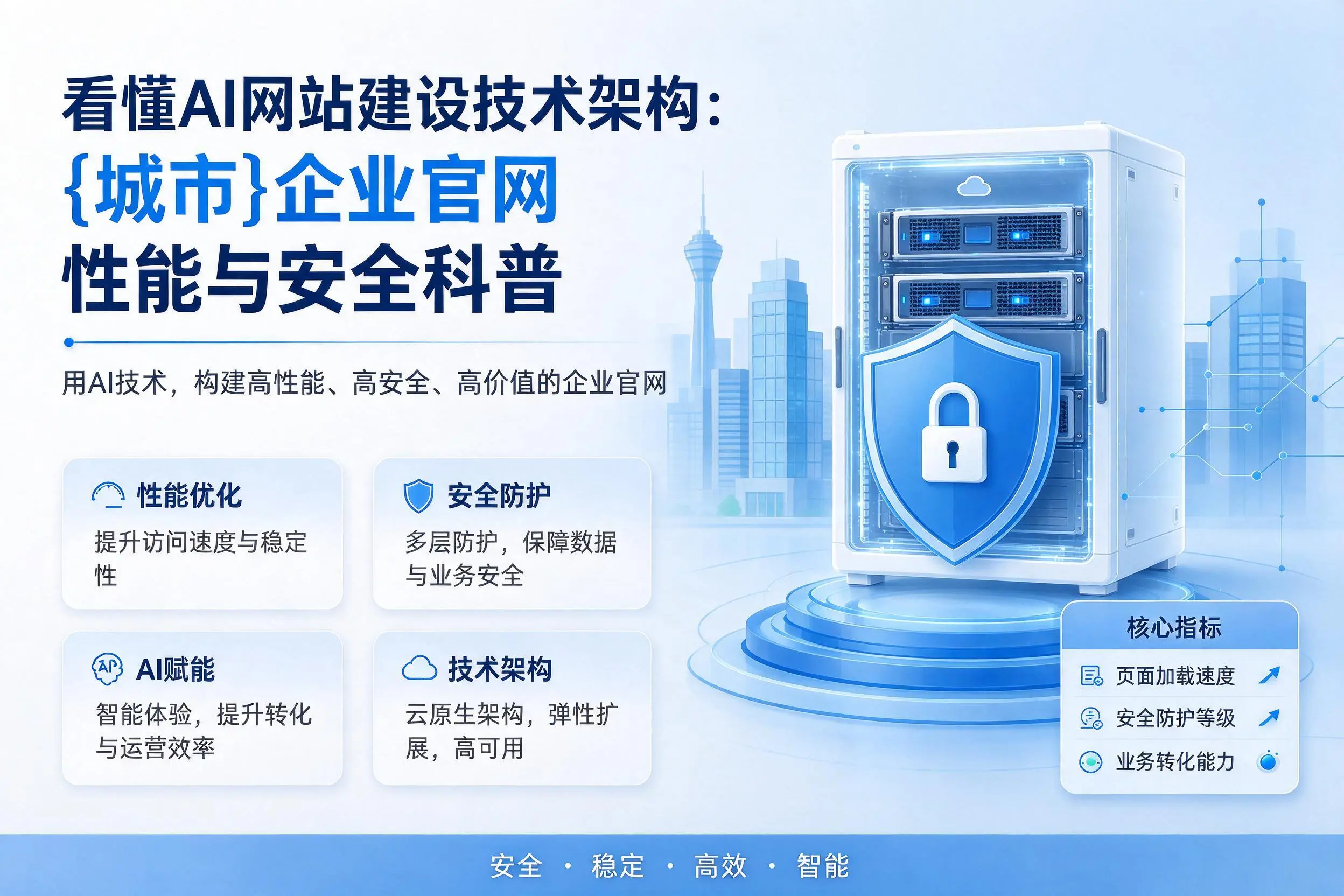 看懂AI网站建设技术架构:柳州企业官网性能与安全科普