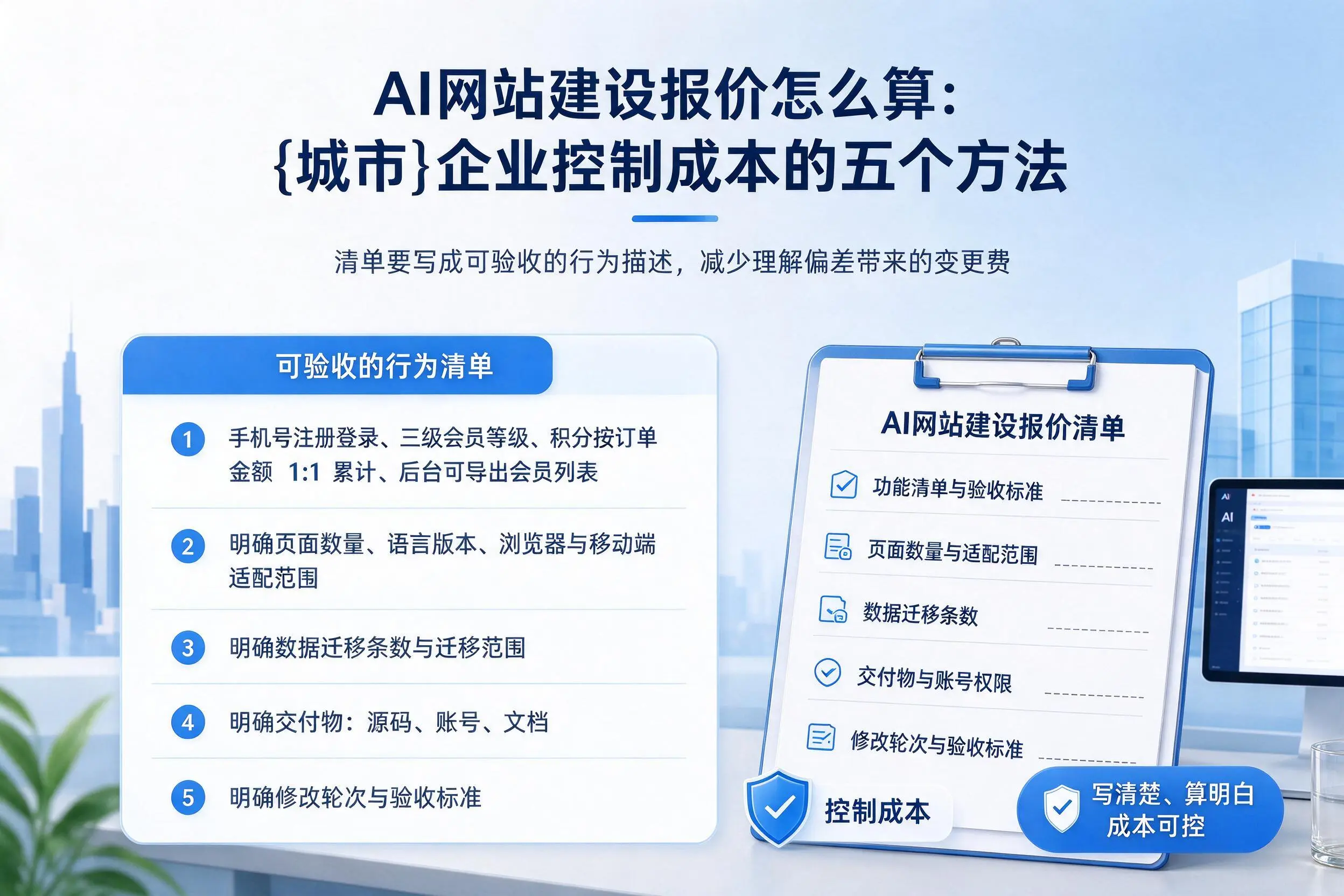 AI网站建设报价怎么算：柳州企业控制成本的五个方法